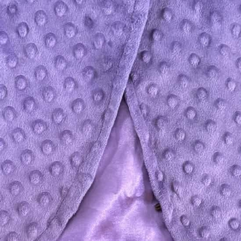 Purple Textured Bell Sleeved Bolero
